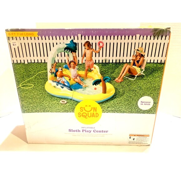 Kids' Sloth Play Center Inflatable Pool - Sun Squad (SEE PHOTOS) - Picture 2 of 3